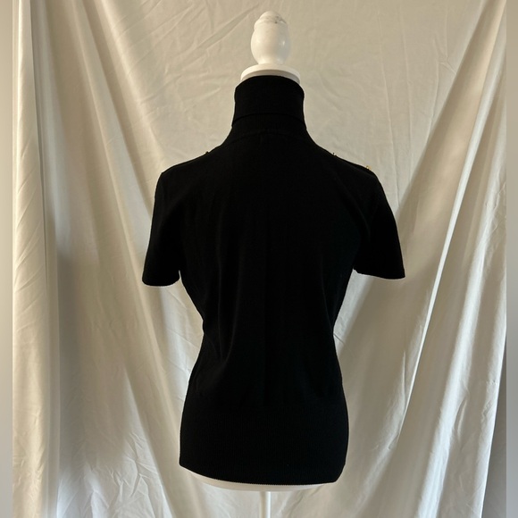 Turtleneck Side Button Top - Picture 2 of 5